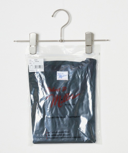 MILLER(ミラー)の「R.P.miller/ミラー パネルリブH/S 5分袖 Tシャツ(Tシャツ/カットソー・レディース・ブラック×レッド/グレー系/ダークグレー/ブラック系/タン/ブラック/ホワイト/ブルー系その他/レッド系その他・FREE)」の13枚目の写真