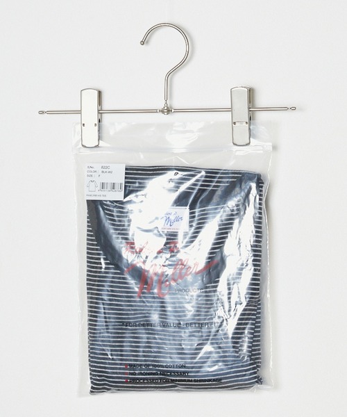 MILLER(ミラー)の「R.P.miller/ミラー パネルリブH/S 5分袖 Tシャツ(Tシャツ/カットソー・レディース・ブラック×レッド/グレー系/ダークグレー/ブラック系/タン/ブラック/ホワイト/ブルー系その他/レッド系その他・FREE)」の12枚目の写真