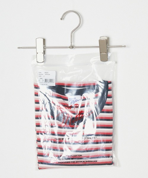 MILLER(ミラー)の「R.P.miller/ミラー パネルリブH/S 5分袖 Tシャツ(Tシャツ/カットソー・レディース・ブラック×レッド/グレー系/ダークグレー/ブラック系/タン/ブラック/ホワイト/ブルー系その他/レッド系その他・FREE)」の11枚目の写真