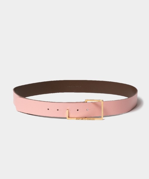 beautiful people(ビューティフルピープル)の「double face belt in cowhide(ベルト・レディース・ピンク/パープル・MEDIUM/SMALL)」の4枚目の写真