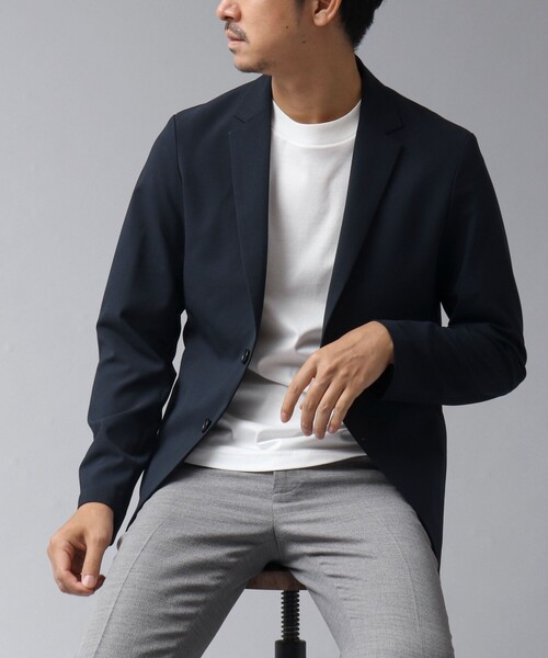 NOLLEY’S（ノーリーズ）の「【ACTIVE SECT】《限定展開 / 速乾 / 防シワ》"ALL TIME DRY" ライトジャケット（テーラードジャケット・メンズ・ダークネイビー/ブラック/ライトグレー/ベージュ・S/M/L）」の4枚目の写真