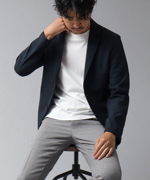 NOLLEY’S（ノーリーズ）の「【ACTIVE SECT】《限定展開 / 速乾 / 防シワ》"ALL TIME DRY" ライトジャケット（テーラードジャケット・メンズ・ダークネイビー/ブラック/ライトグレー/ベージュ・S/M/L）」の22枚目の写真