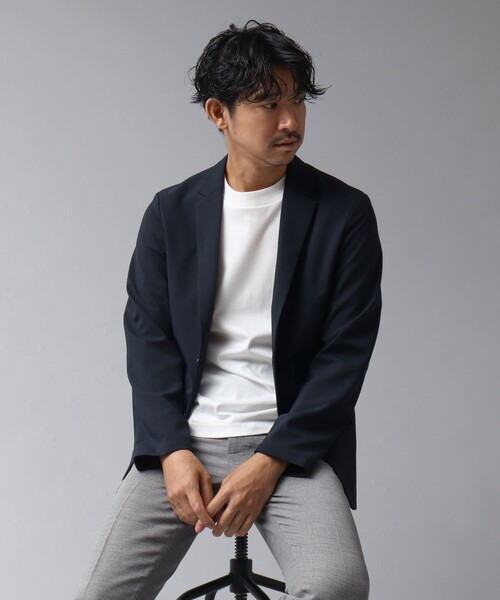 NOLLEY’S（ノーリーズ）の「【ACTIVE SECT】《限定展開 / 速乾 / 防シワ》"ALL TIME DRY" ライトジャケット（テーラードジャケット・メンズ・ダークネイビー/ブラック/ライトグレー/ベージュ・S/M/L）」の18枚目の写真