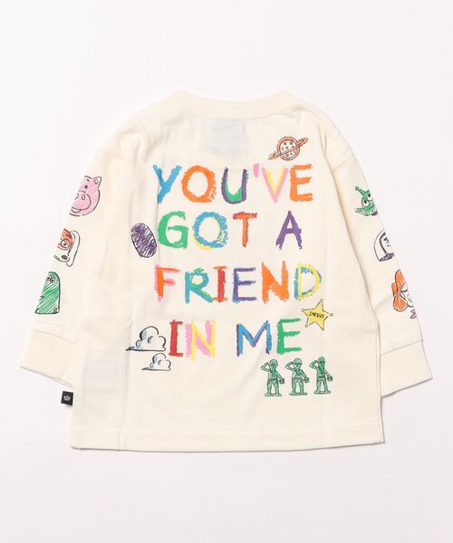 Disney（ディズニー）の「親子お揃い ディズニー トイ・ストーリー 袖ロンT 9618K（Tシャツ/カットソー・キッズ・ブラック/オフホワイト/ネイビー・80ｃｍ/100cm/110cm/120cm/130cm/140cm/150cm/90cm）」の4枚目の写真