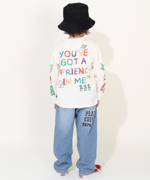 Disney（ディズニー）の「親子お揃い ディズニー トイ・ストーリー 袖ロンT 9618K（Tシャツ/カットソー・キッズ・ブラック/オフホワイト/ネイビー・80ｃｍ/100cm/110cm/120cm/130cm/140cm/150cm/90cm）」の7枚目の写真