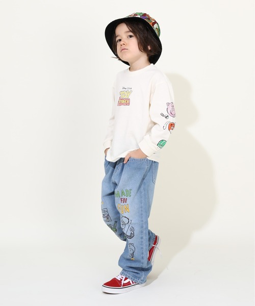 Disney（ディズニー）の「親子お揃い ディズニー トイ・ストーリー 袖ロンT 9618K（Tシャツ/カットソー・キッズ・ブラック/オフホワイト/ネイビー・80ｃｍ/100cm/110cm/120cm/130cm/140cm/150cm/90cm）」の5枚目の写真