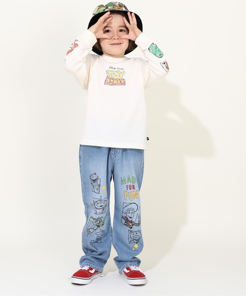 Disney（ディズニー）の「親子お揃い ディズニー トイ・ストーリー 袖ロンT 9618K（Tシャツ/カットソー・キッズ・ブラック/オフホワイト/ネイビー・80ｃｍ/100cm/110cm/120cm/130cm/140cm/150cm/90cm）」の8枚目の写真