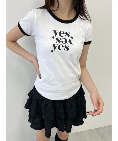 PHILLY(フィリー)の「ロゴリンガーコンパクトTシャツ(Tシャツ/カットソー・レディース・ブラウン/ブラック/ピンク・FREE)」の2枚目の写真
