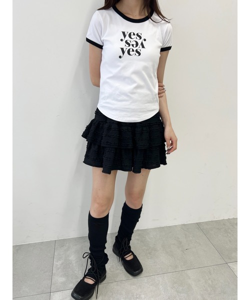 PHILLY(フィリー)の「ロゴリンガーコンパクトTシャツ(Tシャツ/カットソー・レディース・ブラウン/ブラック/ピンク・FREE)」の8枚目の写真