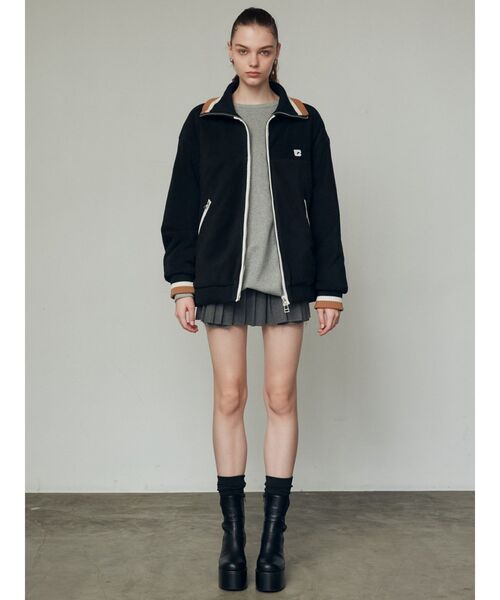 セール】リブカラーフリースブルゾン（ブルゾン）｜EMODA（エモダ）の