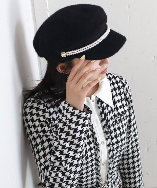 【セール】ツイードキャスケット（キャスケット）｜ROYAL PARTY（ロイヤルパーティー）