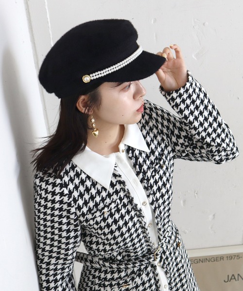 【セール】ツイードキャスケット（キャスケット）｜ROYAL PARTY（ロイヤルパーティー）