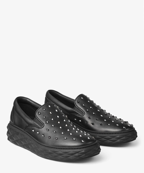 JIMMY CHOO(ジミーチュウ)の「DIAMOND SLIP ON/M(スリッポン・メンズ・ブラック・43/42/41)」の2枚目の写真
