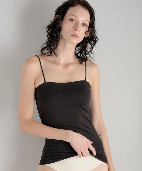 bijorie（ビジュリィ）の「【bijorie】ベストボディブラカップ付きベアトップ／NEW BASIC 24AW（その他アンダーウェア/インナー・レディース・ブラック/アイボリー・MEDIUM/LARGE/LG）」の2枚目の写真