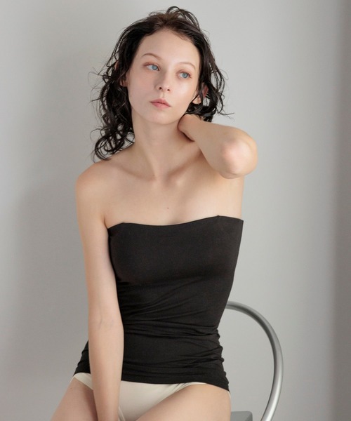 bijorie（ビジュリィ）の「【bijorie】ベストボディブラカップ付きベアトップ／NEW BASIC 24AW（その他アンダーウェア/インナー・レディース・ブラック/アイボリー・MEDIUM/LARGE/LG）」の21枚目の写真