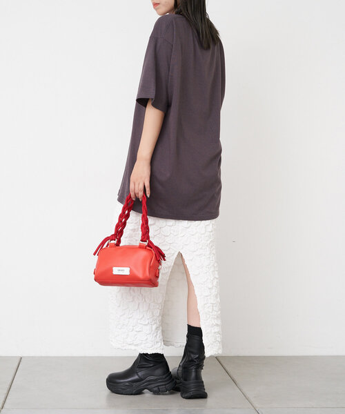 CIAOPANIC(チャオパニック)の「【BNCP】ワンポイントロゴ刺繍Tシャツ(Tシャツ/カットソー・レディース・レッド/ホワイト/ブラック/グレー/チャコールグレー・LARGE/X-LARGE)」の16枚目の写真