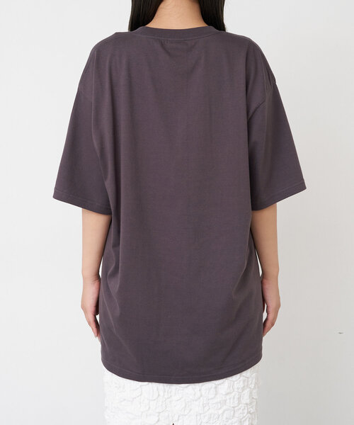 CIAOPANIC(チャオパニック)の「【BNCP】ワンポイントロゴ刺繍Tシャツ(Tシャツ/カットソー・レディース・レッド/ホワイト/ブラック/グレー/チャコールグレー・LARGE/X-LARGE)」の13枚目の写真