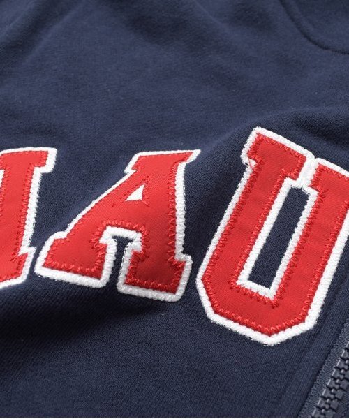 NAUTICA(ノーティカ)の「【大人向けサイズあり】【NAUTICA】フロントロゴアップリケジップパーカー(パーカー・キッズ・グレー/ブラック/エメラルド/ネイビー・XL/L/M)」の9枚目の写真