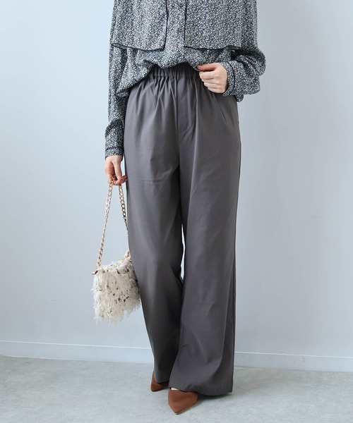 CTHY ウールライクセンターシームサルエルパンツ ブラック M CTHY ウールライクセンターシームサルエルパンツ ブラック M