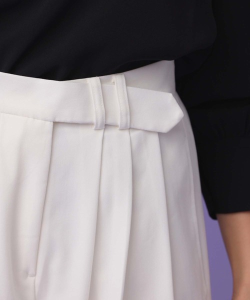 Edit Sheen（エディットシーン）の「ベルトデザインタックワイドパンツ（その他パンツ・レディース・ホワイト/グレー/ブラック・M）」の11枚目の写真
