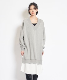 gomme（ゴム）の「30/10裏毛　Ｂブラウスワンピース（ワンピース・メンズ）」