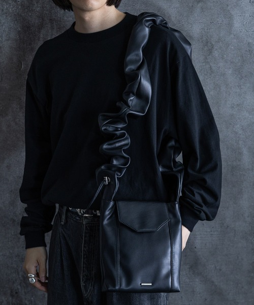 HARE（ハレ）の「ギャザーMINIショルダーBAG(HARE)（ショルダーバッグ・メンズ・ブラック・FREE）」の22枚目の写真