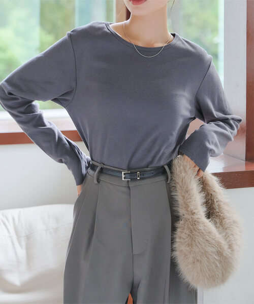 KOBE LETTUCE(コウベレタス)の「チェーンショルダー付きファーバッグ(ハンドバッグ・レディース・ベージュ/ブラウン/オフホワイト/ブラック/グリーン・F)」の4枚目の写真