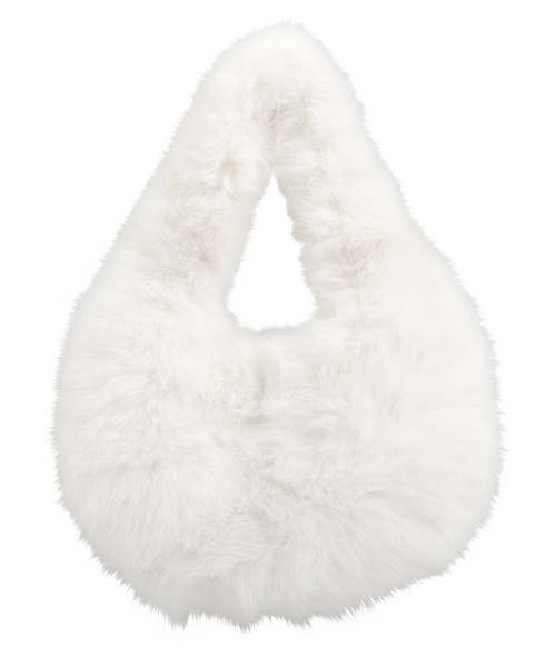 KOBE LETTUCE(コウベレタス)の「チェーンショルダー付きファーバッグ(ハンドバッグ・レディース・ベージュ/ブラウン/オフホワイト/ブラック/グリーン・F)」の13枚目の写真