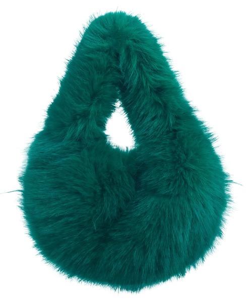 KOBE LETTUCE(コウベレタス)の「チェーンショルダー付きファーバッグ(ハンドバッグ・レディース・ベージュ/ブラウン/オフホワイト/ブラック/グリーン・F)」の12枚目の写真