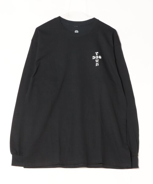 DOGTOWN（ドッグタウン）の「DOGTOWN CROSS LOGO LS TEE（Tシャツ/カットソー・メンズ・ブラック/ホワイト・M/L/XL）」の3枚目の写真