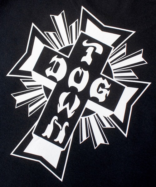 DOGTOWN（ドッグタウン）の「DOGTOWN CROSS LOGO LS TEE（Tシャツ/カットソー・メンズ・ブラック/ホワイト・M/L/XL）」の10枚目の写真