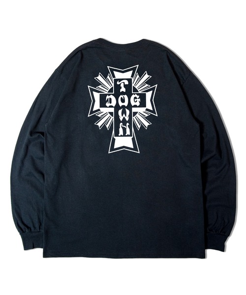 DOGTOWN（ドッグタウン）の「DOGTOWN CROSS LOGO LS TEE（Tシャツ/カットソー・メンズ・ブラック/ホワイト・M/L/XL）」の12枚目の写真