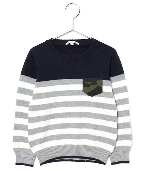 GLOBAL WORK（グローバルワーク）の「キッズ【洗えるニット】ニットクルー15FW/564951（ニット/セーター・キッズ・ライトイエロー/ライトピンク/その他1/ネイビー/ダークブルー/ホワイト系その他/グレー/ブルー系その他/グレー系その他・MEDIUM/SMALL/LARGE/X-LARGE）」の5枚目の写真