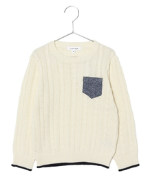 GLOBAL WORK | キッズ【洗えるニット】ニットクルー15FW/564951(ニット/セーター)