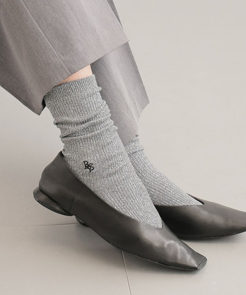 BARNYARDSTORM（バンヤードストーム）の「BARNYARDSTORM / BYSラメソックス（ソックス/靴下・レディース・グレー/ブラック/グリーン・FREE）」の21枚目の写真