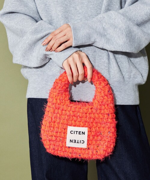CITEN(シテン)の「<CITEN>カラーマンドゥバッグ(ハンドバッグ・レディース・オレンジ/ロイヤルブルー/ブラック・FREE)」の1枚目の写真