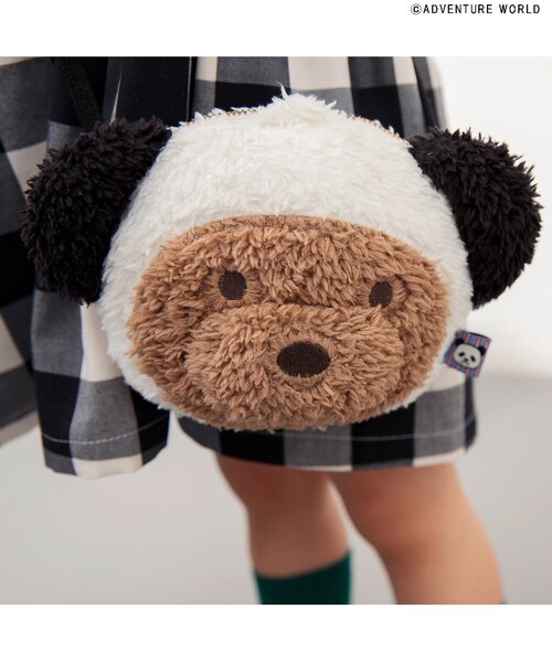 新品未使用アドベンチャーワールド×familia♡ポシェット familiar - ファミリア【familiar】ネイビー ニットショルダー