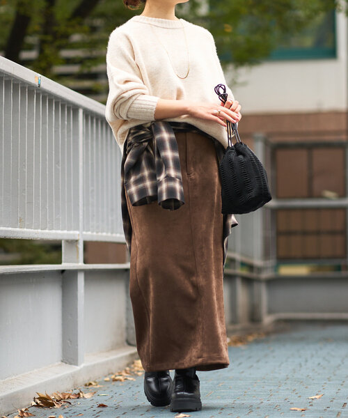 un dix cors（アンディコール）の「ヤクライクニット（ニット/セーター・レディース・イエロー/ホワイト系その他/ピンク/グレー/ブラック・FREE）」の11枚目の写真