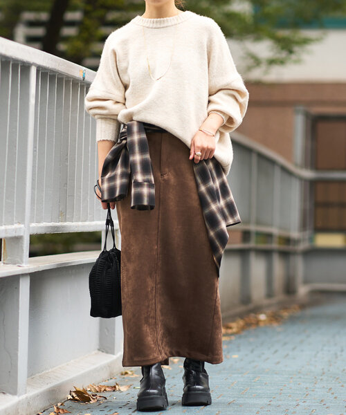 un dix cors（アンディコール）の「ヤクライクニット（ニット/セーター・レディース・イエロー/ホワイト系その他/ピンク/グレー/ブラック・FREE）」の14枚目の写真