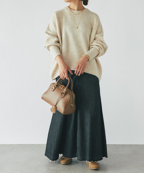 un dix cors（アンディコール）の「ヤクライクニット（ニット/セーター・レディース・イエロー/ホワイト系その他/ピンク/グレー/ブラック・FREE）」の15枚目の写真