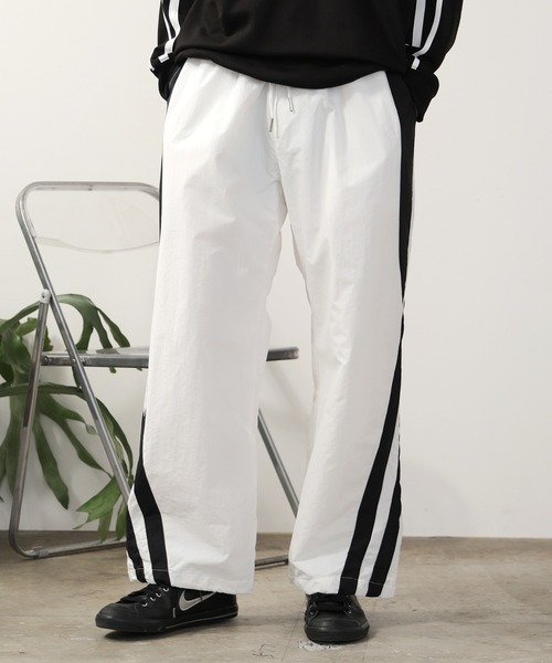 SUGGESTION/サジェッション サイドライン ナイロンパンツ（その他