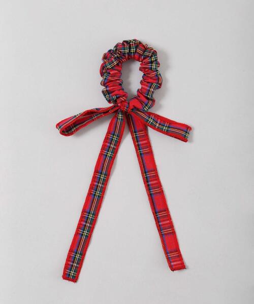 WC（ダブル シー）の「チェックリボンシュシュ（シュシュ・レディース・レッド/ホワイト/ネイビー・FREE）」の6枚目の写真