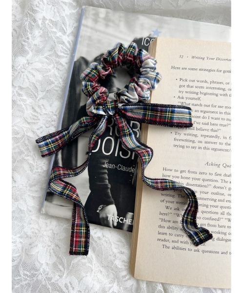 チェックリボンシュシュ（シュシュ）｜WC（ダブル シー）の