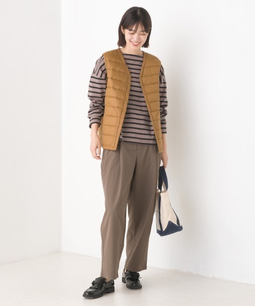 OMNES(オムネス)の「撥水加工高密度ストレッチツイルタックパンツ(その他パンツ・レディース・ベージュ/ブラウン/ブラック・MEDIUM/LARGE)」の13枚目の写真