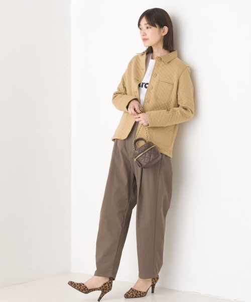 OMNES(オムネス)の「撥水加工高密度ストレッチツイルタックパンツ(その他パンツ・レディース・ベージュ/ブラウン/ブラック・MEDIUM/LARGE)」の14枚目の写真