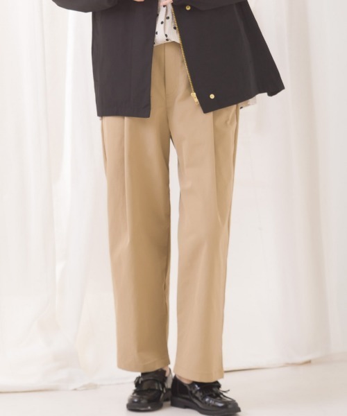 OMNES(オムネス)の「撥水加工高密度ストレッチツイルタックパンツ(その他パンツ・レディース・ベージュ/ブラウン/ブラック・MEDIUM/LARGE)」の16枚目の写真