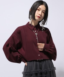 HARE | トロミパイピングショートシャツ(HARE)(シャツ/ブラウス)