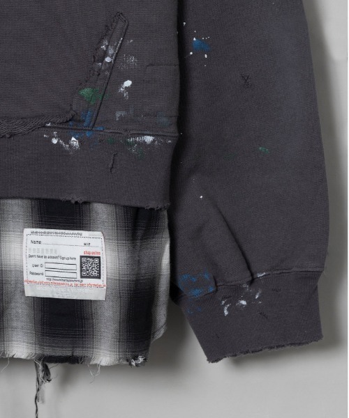 MIHARAYASUHIRO(ミハラヤスヒロ)の「【MIHARAYASUHIRO/ミハラヤスヒロ】A13HD571 HOODIE(パーカー・メンズ・ホワイト/ブラック・44/46)」の12枚目の写真