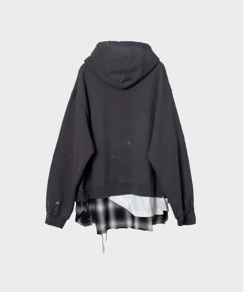 MIHARAYASUHIRO(ミハラヤスヒロ)の「【MIHARAYASUHIRO/ミハラヤスヒロ】A13HD571 HOODIE(パーカー・メンズ・ホワイト/ブラック・44/46)」の9枚目の写真