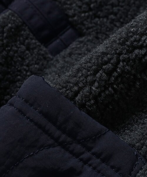 B:MING by BEAMS（ビーミングバイビームス）の「ボア キルト コート（100～140cm）（ノーカラーコート・キッズ・ネイビー/オリーブ・100/120/130/140/110）」の8枚目の写真